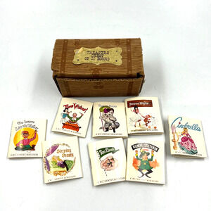 Vintage Set Treasure Box Of 8 Mini Books Hawling Publishing Co. Peoria IL 1962